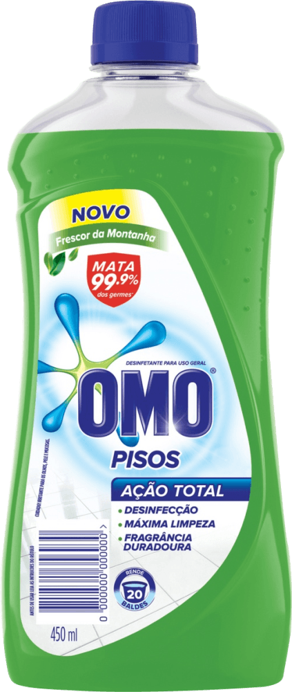 Limpador Desinfetante Omo Pisos Frescor da Montanha 450ml