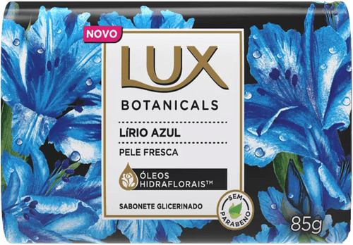 Sabonete em Barra de Glicerina Lírio Azul Lux Botanicals Envoltório 85g