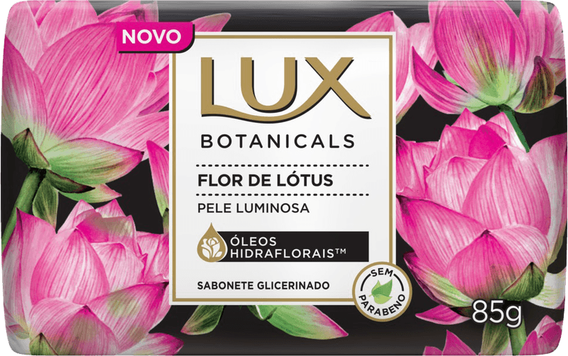 Sabonete-em-Barra-de-Glicerina-Flor-de-Lotus-Oleos-Hidraflorais-Lux-Botanicals-Envoltorio-85g