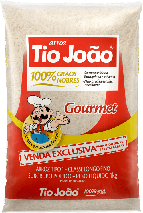 Arroz Tio João tipo 1 Longo Fino 1Kg