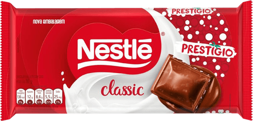 Chocolate ao Leite Prestígio Classic Pacote 90g