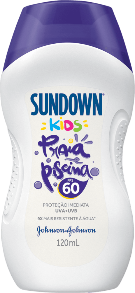 Protetor Solar Infantil FPS 60 Sundown Praia e Piscina Kids Frasco 120ml