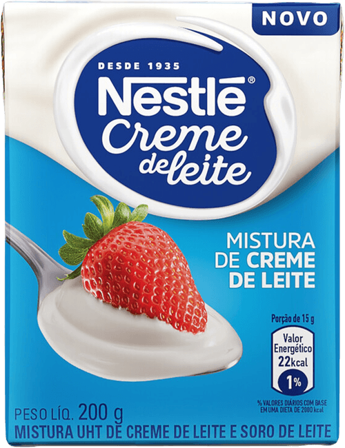 Mistura de Creme de Leite UHT e Soro de Leite Nestlé Caixa 200g