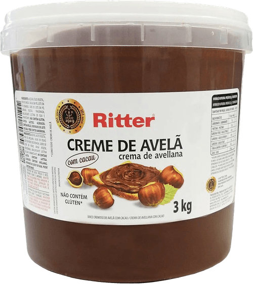 Creme de Avela com Cacau Ritter 3kg-Balde