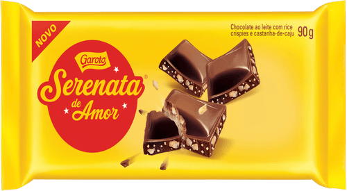 Chocolate Ao Leite Serenata De Amor Garoto Pacote 90g