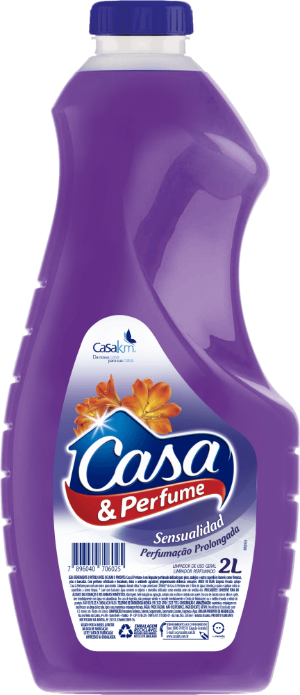 Limpador de Uso Geral Perfumado Sensualidad Casa & Perfume Frasco 2l