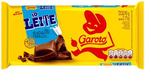 Chocolate ao Leite Garoto Pacote 90g