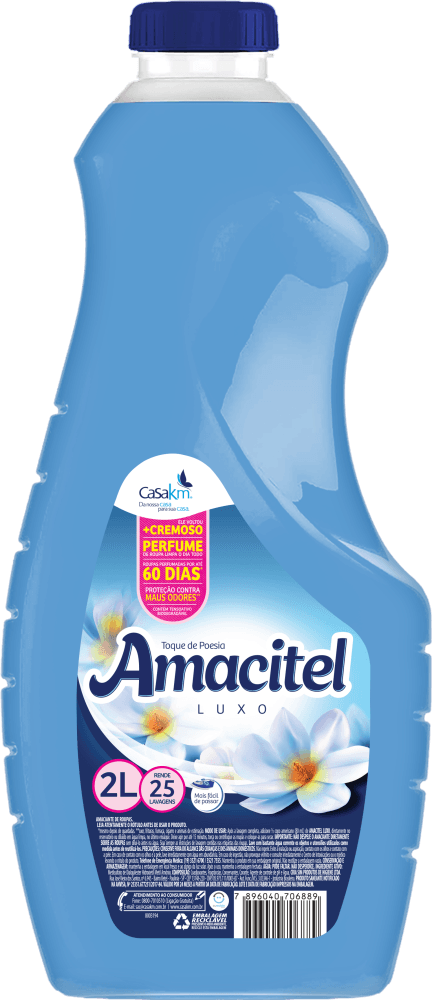 Amaciante de Roupa Toque de Poesia Amacitel Luxo Frasco 2l