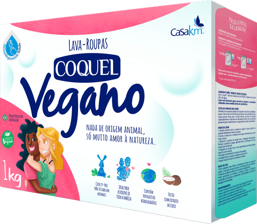 Lava Roupa em Pó Coquel Vegano 1Kg