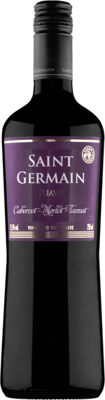 Vinho-Brasileiro-Tinto-Suave-Saint-Germain-Cabernet-Merlot-Tannat-Serra-Gaucha-Garrafa-750ml