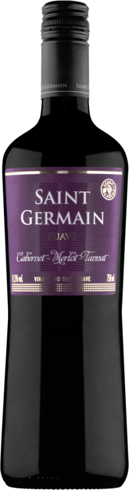 Vinho-Brasileiro-Tinto-Suave-Saint-Germain-Cabernet-Merlot-Tannat-Serra-Gaucha-Garrafa-750ml