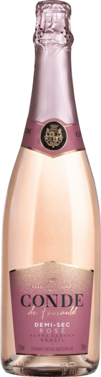 Espumante Brasileiro Rosé Demi-Sec Conde de Foucauld Serra Gaúcha Garrafa 750ml