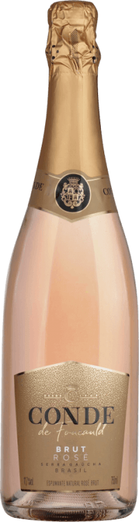 Espumante Natural Brasileiro Rosé Brut Conde de Foucauld Serra Gaúcha Garrafa 750ml