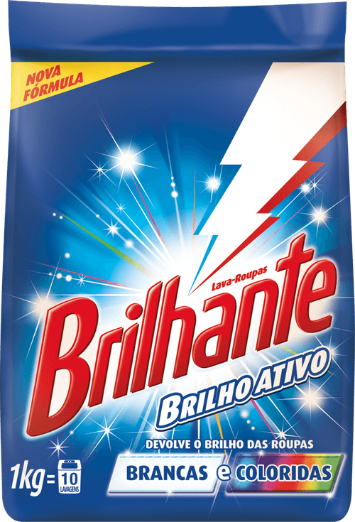 Sabão em Pó Brilhante Brilho Ativo 1kg