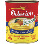 Pêssego em Calda Metades Oderich Lata 450g