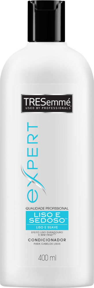 Condicionador com Queratina e Pérola Tresemmé Liso Keratina Frasco 400ml