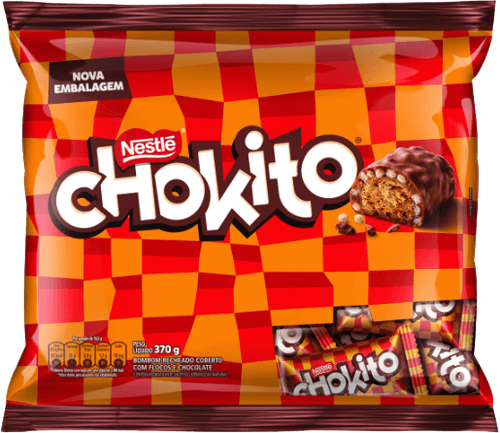Bombom Cobertura Flocos e Chocolate Chokito Pacote 370g