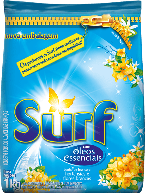 Detergente em Pó Surf Hortênsias e Flores Brancas 1 kg