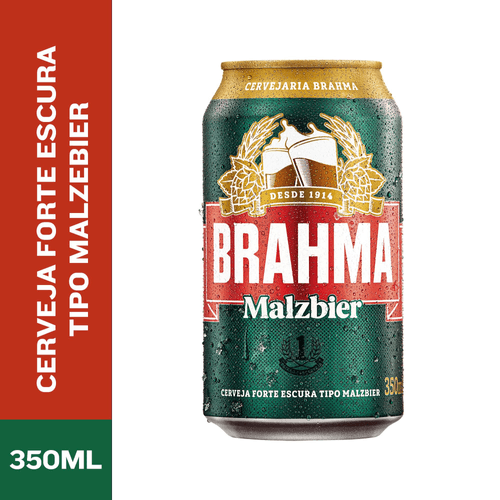 Cerveja Brahma Malzbier 350ml Lata