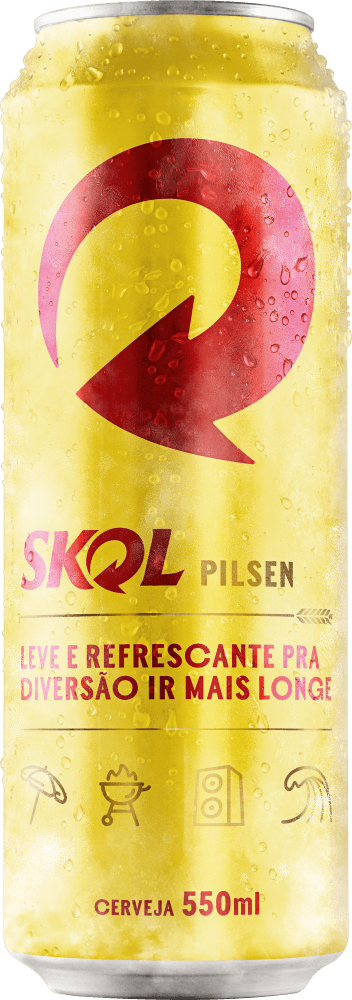 Cerveja Skol Pilsen 550ml Lata