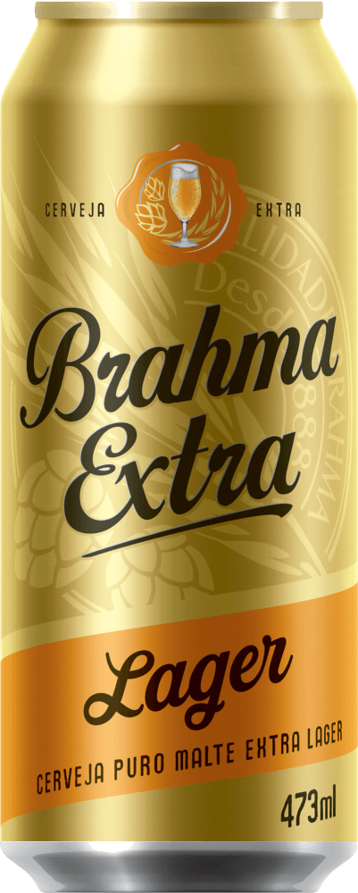 Cerveja Brahma Extra Lager Lata 473ml