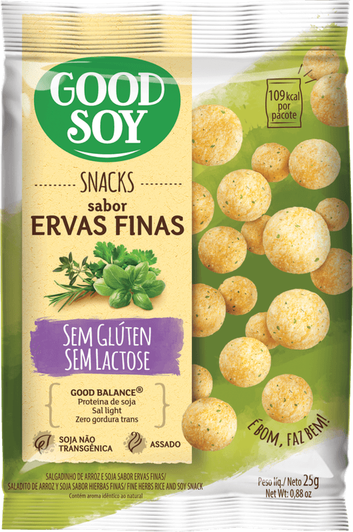 Snack de Soja Goodsoy Light Ervas Finas Pacote 25 g