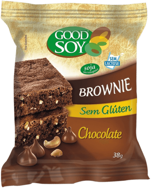 Brownie Chocolate Sem Glúten Zero Lactose Good Soy Pacote 40g