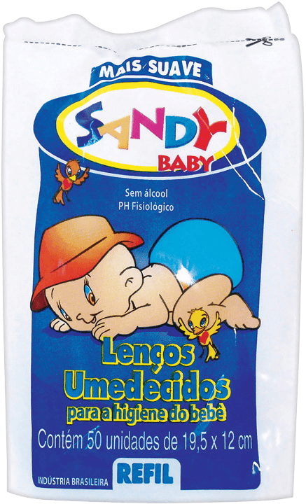 Lenço Umedecido Refil Sandy Baby C/50 Refil Unit