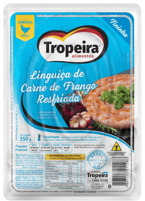 Linguiça de Frango Fina Tropeira 350g