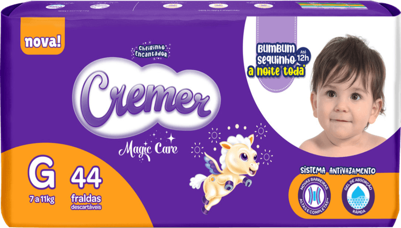 Fralda-Descartavel-Infantil-Cremer-Magic-Care-G-7-a-11kg-Pacote-44-Unidades