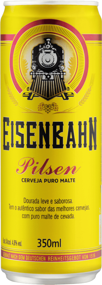 Cerveja Pilsen Puro Malte Eisenbahn Lata 350ml