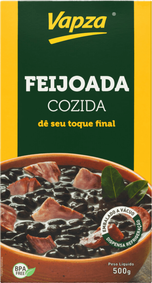 Feijoada Cozida Vapza Caixa 500g