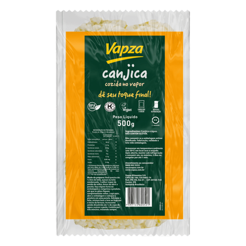 Canjica de Milho Cozida no Vapor Vapza 500g