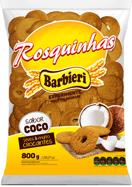 Rosquinha Barbieri Coco 800gr