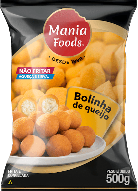 BOLINHA QUEIJO MANIA FOODS 500G PACOTE