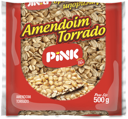 Amendoim Torrado Pink Descascado Pacote 500 g