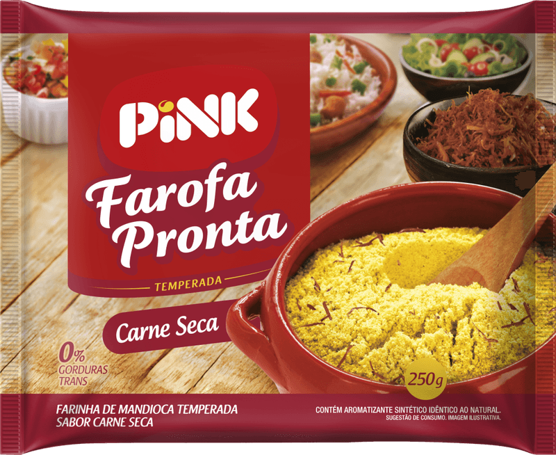 Farofa-Pronta-Pink-Temperada-Carne-Seca--250-g