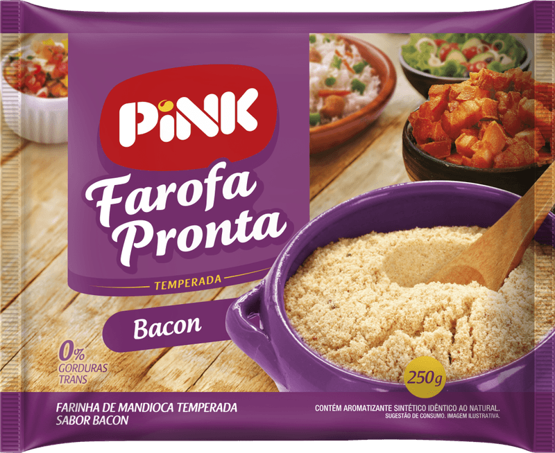 Farofa-Pronta-Pink--de-Mandioca-temperada-Bacon-250-g