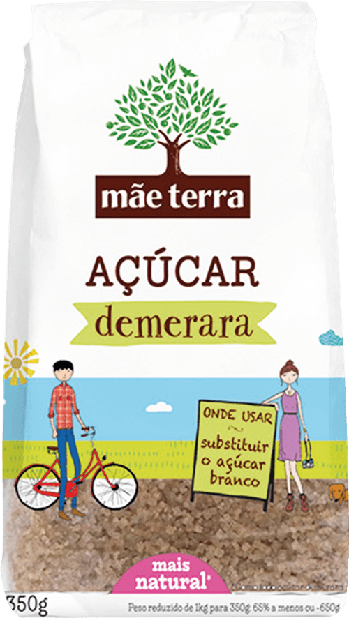 Açúcar Demerara Mãe Terra Pacote 400g