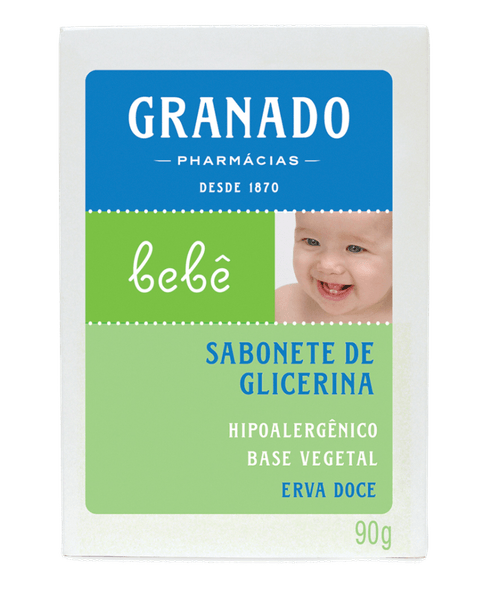 Sabonete em Barra de Glicerina Granado Bebê Caixa 90g