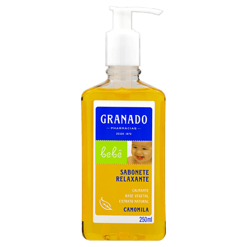 Sabonete Líquido Relaxante de Glicerina Camomila Granado Bebê Frasco 250ml