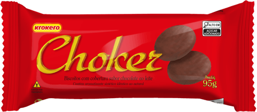 Biscoito Choker com Cobertura de Chocolate 95 g