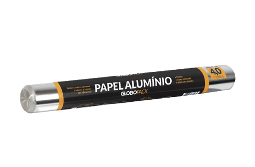 Papel Alumínio Globopack Rolo 45cmx4m