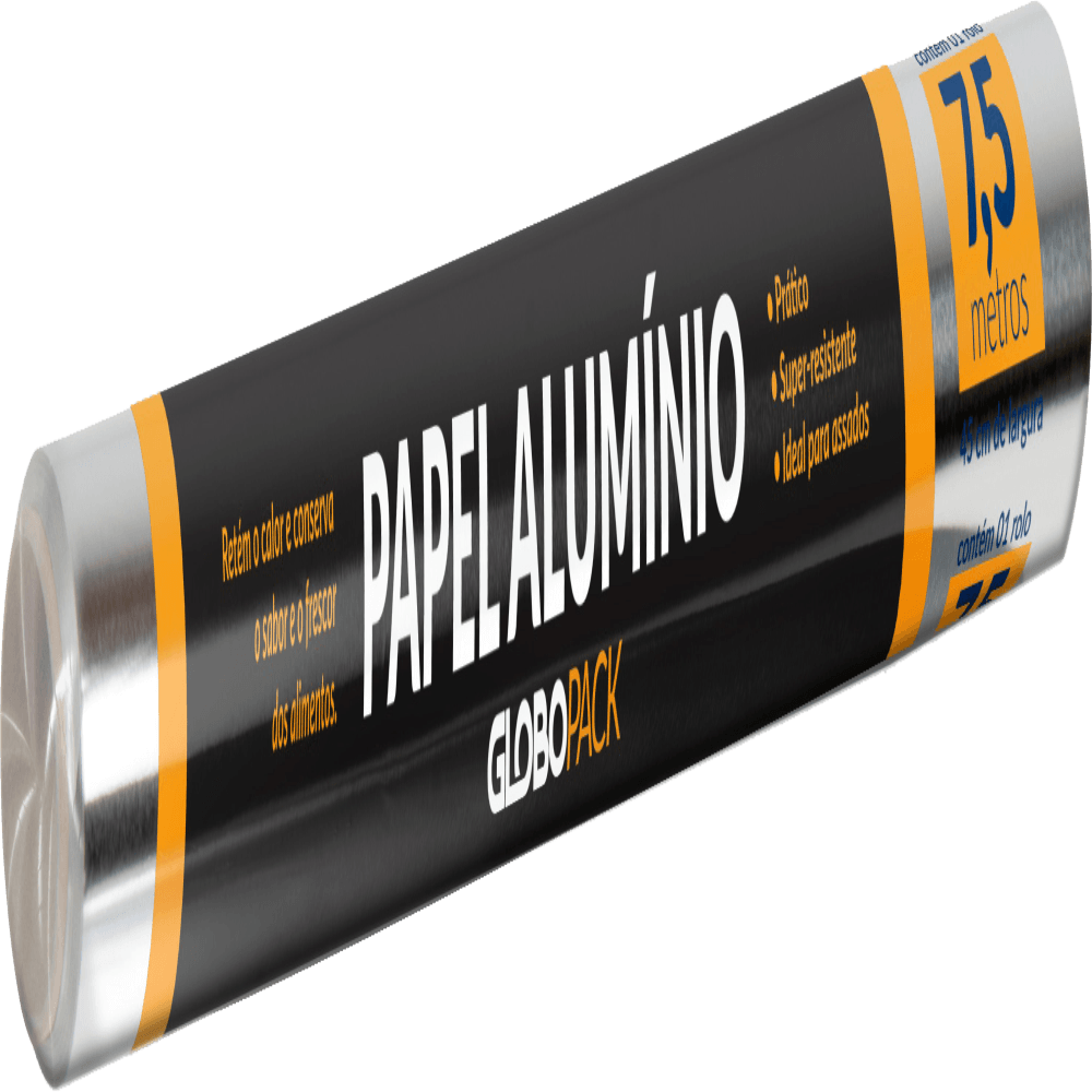PAPEL ALUMINIO GLOBO PACK 45CMX7,5M