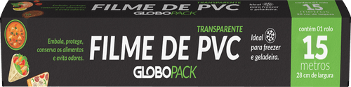 Filme de PVC Globopack 28cm x 15m unid.