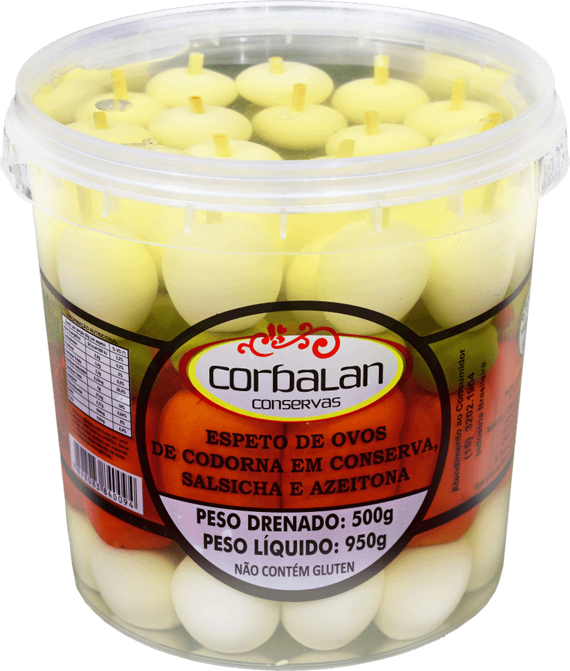 Espeto-Misto-Ovo-de-Codorna-Salsicha-Azeitona-Corbalan-500g