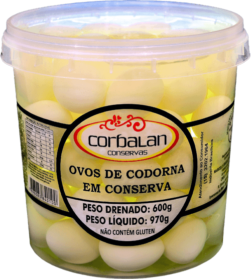 Ovo de Codorna em Conserva Corbalan 600g