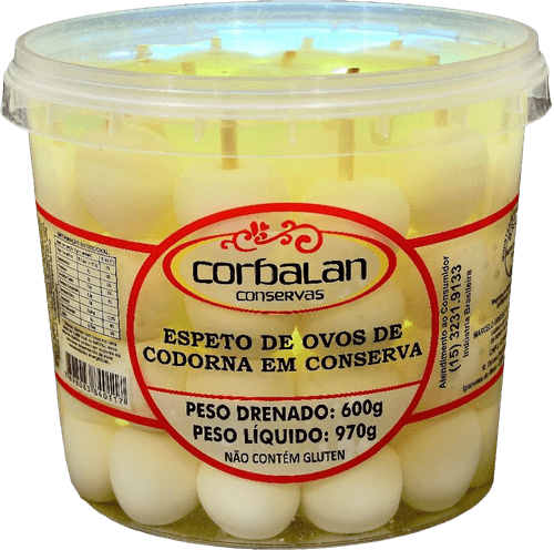 Ovos Codorna Espeto Corbalan 600g