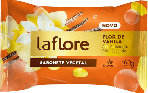 Sabonete em Barra Vegetal Flor de Vanila Davene La Flore Flow 180g