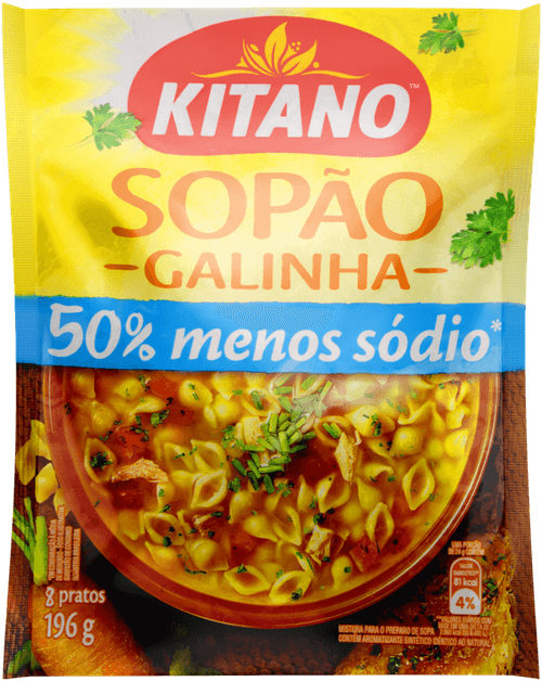 Mistura para Sopão Galinha Kitano Sachê 196g